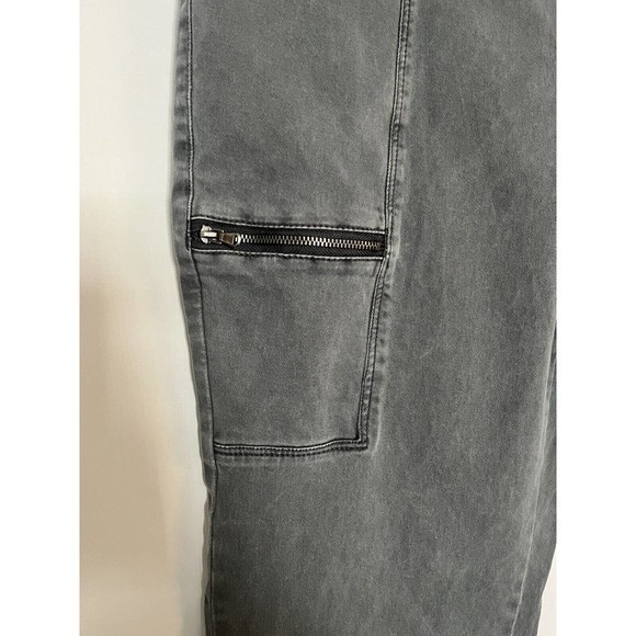 CANYON RIVER BLUES Womens Sz.16 Gray ANKLE ZIPPER Cargo Straight Leg Pants Jeans - Picture 3 of 5